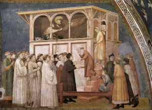 Raising of the Boy in Sessa by Giotto Di Bondone Oil Painting