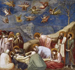 Scenes from the Life of Christ: 20. Lamentation by Giotto Di Bondone - Oil Painting Reproduction