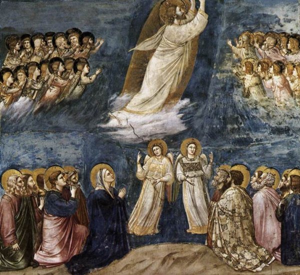 Main Product Photo of Scenes from the Life of Christ: 22. Ascension  Painting by Giotto Di Bondone