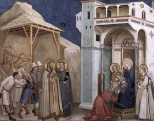 The Adoration of the Magi Oil painting by Giotto Di Bondone