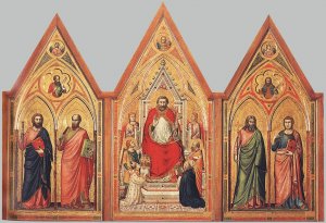 The Stefaneschi Triptych Verso Oil painting by Giotto Di Bondone