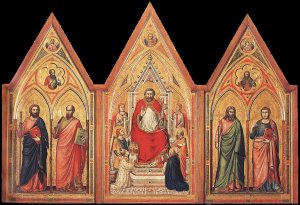 The Stefaneschi Triptych Verso Oil painting by Giotto Di Bondone