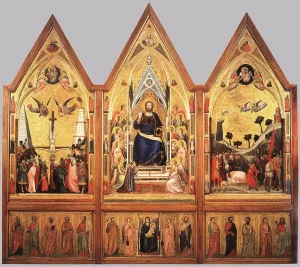 The Stefaneschi Triptych by Giotto Di Bondone - Oil Painting Reproduction