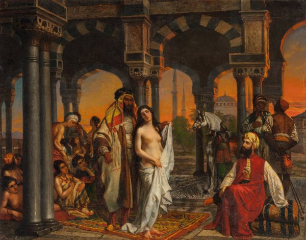 Dusk of Constantinople by Giovan Francesco Locatelli - Hand-Painted Oil Painting Reproduction