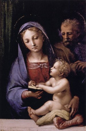The Holy Family of the Book Oil painting by Giovan Francesco Penni