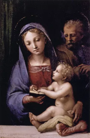 The Holy Family of the Book by Giovan Francesco Penni - Oil Painting Reproduction