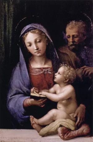 The Holy Family of the Book Oil painting by Giovan Francesco Penni
