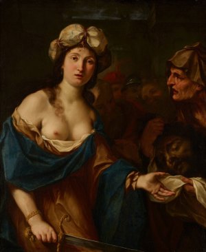 Judith with the Head of Holofernes by Giovan Gioseffo Dal Sole Oil Painting