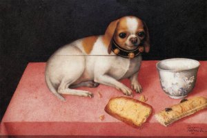 Bitch Oil painting by Giovanna Garzoni