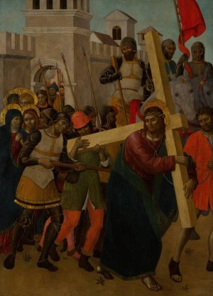 Christ on the Road to Calvary by Giovanni Ambrogio Bevilacqua Oil Painting