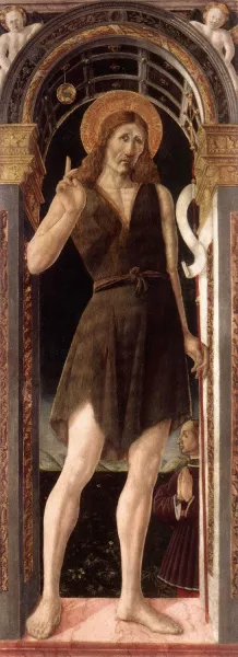 St John the Baptist by Giovanni Angelo D'Antonio - Oil Painting Reproduction