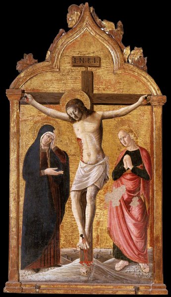 The Crucifixion by Giovanni Angelo D'Antonio - Hand-Painted Oil Painting Reproduction