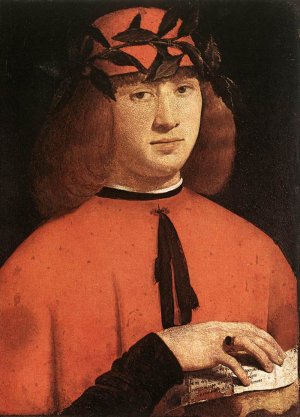 Portrait of Gerolamo Casio Oil painting by Giovanni Antonio Boltraffio
