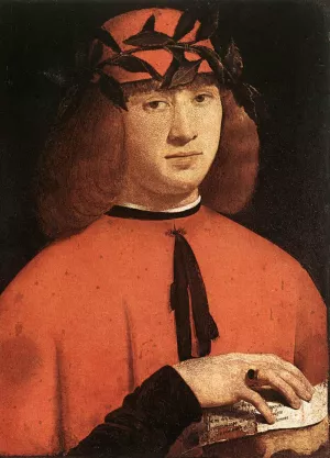 Portrait of Gerolamo Casio by Giovanni Antonio Boltraffio - Oil Painting Reproduction