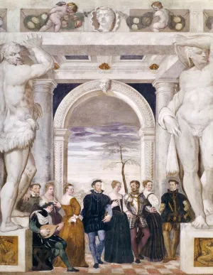 Invitation to Dance Oil painting by Giovanni Antonio Fasolo