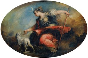 Diana by Giovanni Antonio Guardi Oil Painting