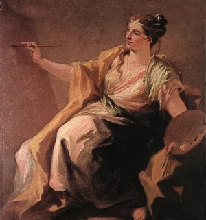 Allegory of Painting Oil painting by Giovanni Antonio Pellegrini