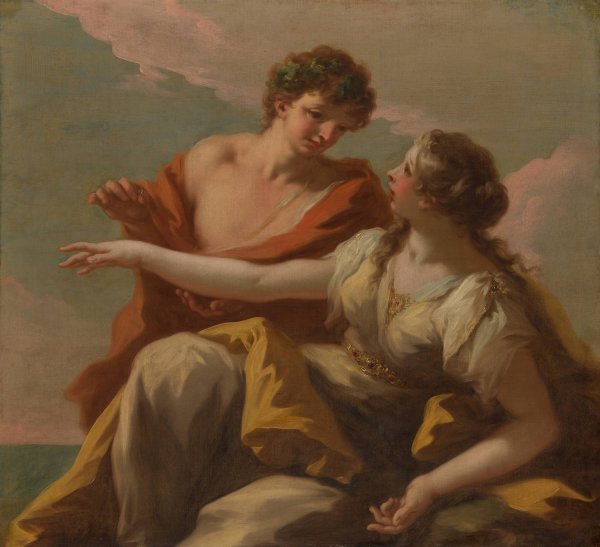 Main Product Photo of Bacchus and Ariadne  Painting by Giovanni Antonio Pellegrini