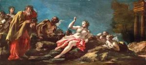The Judgment Of Midas Oil painting by Giovanni Antonio Pellegrini