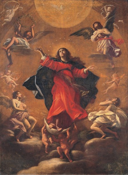 Madonna in Glory  by Giovanni Baglione - Hand-Painted Oil Painting Reproduction