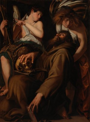 The Ecstasy of Saint Francis by Giovanni Baglione Oil Painting