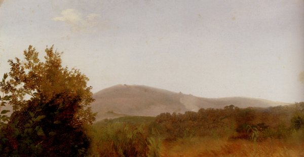 Main Product Photo of A Panoramic Landscape View Painting by Giovanni-Battista Camuccini