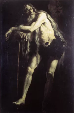 St Onophrius by Giovanni Battista Caracciolo Oil Painting