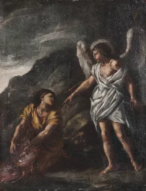 Tobias And The Angel by Giovanni Battista Caracciolo Oil Painting