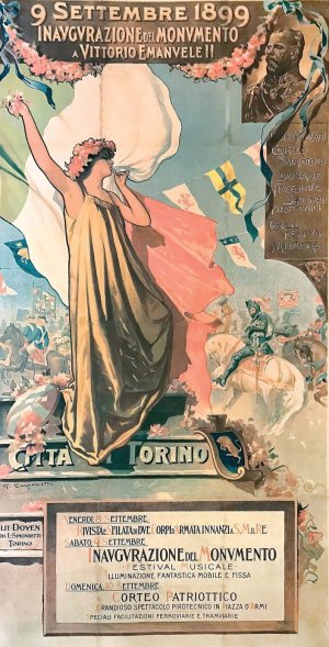9 Settembre 1899, Inaugurazione Al Monumento Di Vittorio Emanuele Ii by Giovanni Battista Carpanetto Oil Painting