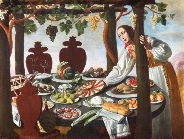Main Product Photo of Allegory of the Seasons or Allegories of the Senses Painting by Giovanni Battista Cartei
