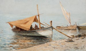 Afternoon in Toulon by Giovanni Battista Castagneto Oil Painting