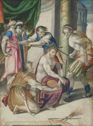 Christ Crowned With Thorns by Giovanni Battista Castello Oil Painting