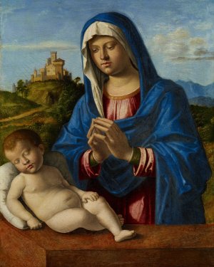 Madonna and Child by Giovanni Battista Cima Da Conegliano Oil Painting