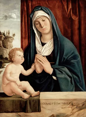 Madonna And Child by Giovanni Battista Cima Da Conegliano Oil Painting
