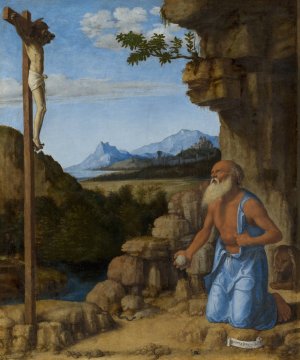 Saint Jerome in the Wilderness by Giovanni Battista Cima Da Conegliano Oil Painting