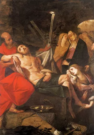 Entombment of Christ by Giovanni Battista Crespi - Oil Painting Reproduction