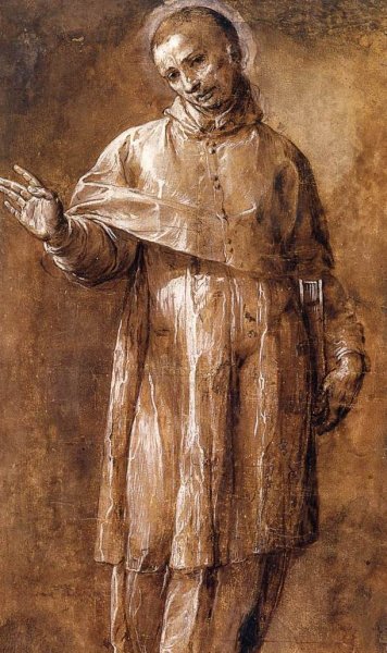 St Carlo Borromeo by Giovanni Battista Crespi - Hand-Painted Oil Painting Reproduction