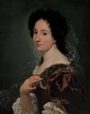 Portrait of a Woman by Giovanni Battista Gaulli Oil Painting