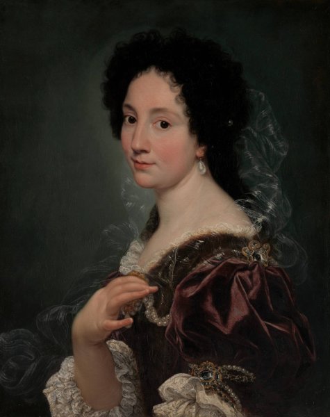 Portrait of a Woman  by Giovanni Battista Gaulli - Hand-Painted Oil Painting Reproduction