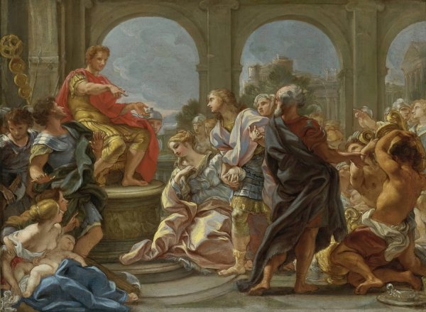 The Continence Of Scipio by Giovanni Battista Gaulli - Hand-Painted Oil Painting Reproduction