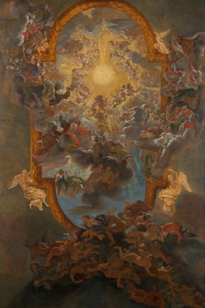 The Triumph of the Name of Jesus  by Giovanni Battista Gaulli - Hand-Painted Oil Painting Reproduction