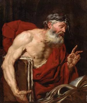A Philosopher by Giovanni Battista Langetti Oil Painting