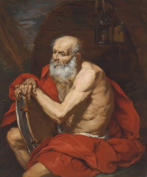 Diogenes by Giovanni Battista Langetti Oil Painting
