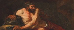 Samson Oil painting by Giovanni Battista Langetti