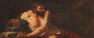 Samson by Giovanni Battista Langetti Oil Painting