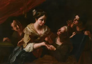 A Fortune Teller Oil painting by Giovanni Battista Lombardi