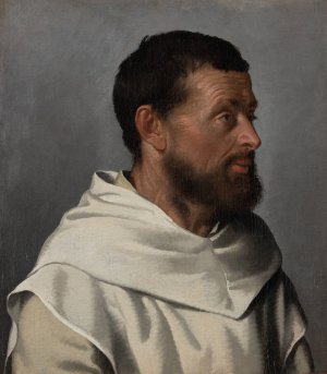 Portrait of a Lay Brother by Giovanni Battista Moroni Oil Painting