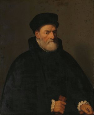 Portrait of an Old Man, probably Vercellino Olivazzi, Senator from Bergamo by Giovanni Battista Moroni Oil Painting
