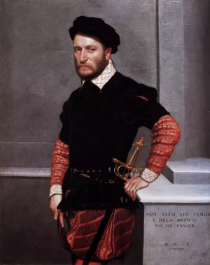 Portrait of Don Gabriel de la Cueva, later Duke of Alburquerque painting by Giovanni Battista Moroni