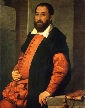 Portrait of Jacopo Foscarini by Giovanni Battista Moroni Oil Painting